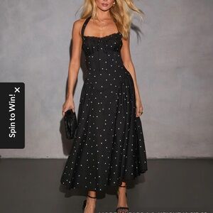 Polka Dot (hearts) Halter Dress Vici everwood